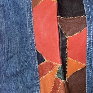 Kenneth Vintage 1970’s Jeans Leather Patches S